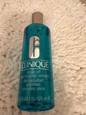 Clinique Rinse-Off Eye Makeup Solvent – Teal Blue Bottle